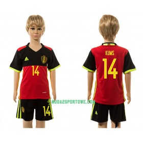 Koszulka Belgia Kums 14 Dziecięcy Domowe Stroje Piłkarskie 2016 Krótki Rękaw