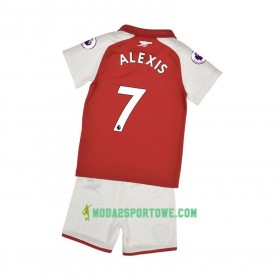 Koszulka Arsenal Alexis Sanchez 7 Dziecięcy Domowe Stroje Piłkarskie 2017/18 Krótki Rękaw