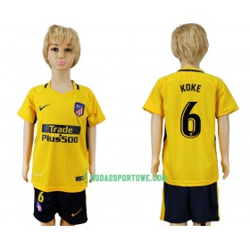 Koszulka Atlético Madryt  Koke 6 Dziecięcy Wyjazdowe Stroje Piłkarskie 2017/18 Krótki Rękaw