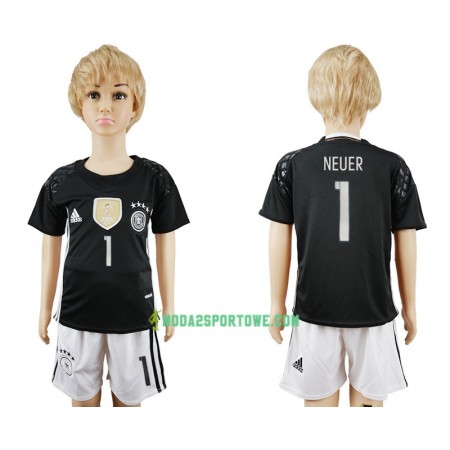 Koszulka Niemcy Neuer 1 Bramkarska Dziecięcy Wyjazdowe Stroje Piłkarskie 2017 Krótki Rękaw