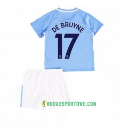 Koszulka Manchester City Kevin De Bruyne 17 Dziecięcy Domowe Stroje Piłkarskie 2017/18 Krótki Rękaw