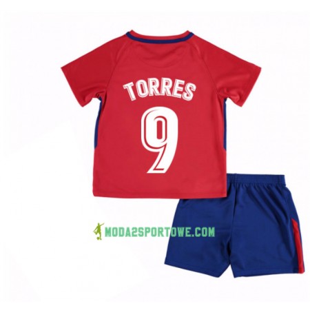 Koszulka Atlético Madryt Fernando Torres 9 Dziecięcy Domowe Stroje Piłkarskie 2017/18 Krótki Rękaw