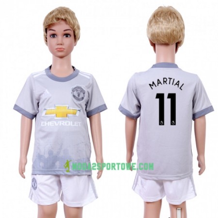 Koszulka Manchester United Anthony Martial 11 Dziecięcy Trzeci Stroje Piłkarskie 2017/18 Krótki Rękaw