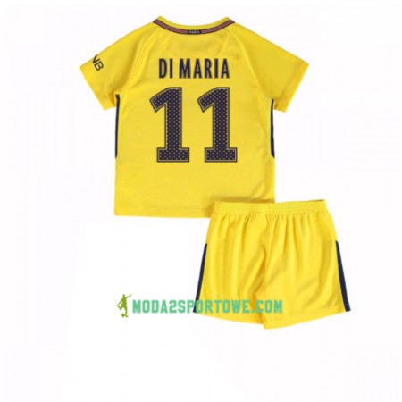 Koszulka Paris SG Angel Di Maria 11 Dziecięcy Wyjazdowe Stroje Piłkarskie 2017/18 Krótki Rękaw