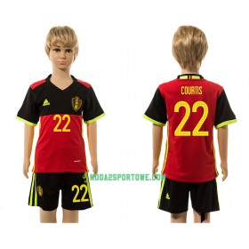 Koszulka Belgia Courtis 22 Dziecięcy Domowe Stroje Piłkarskie 2016 Krótki Rękaw