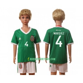Koszulka Meksyk Marquez 4 Dziecięcy Domowe Stroje Piłkarskie 2016 Krótki Rękaw