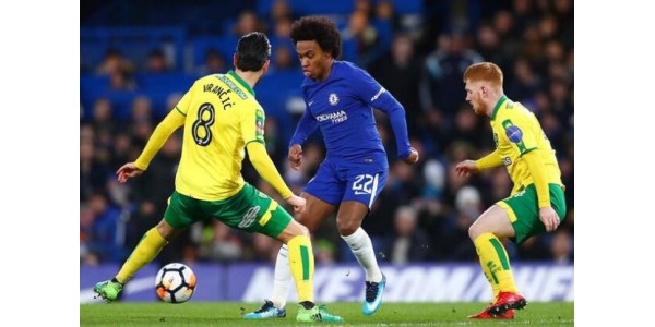Chelsea przeciwko Norwich City, Morata została skazana na upadek, Conti furious